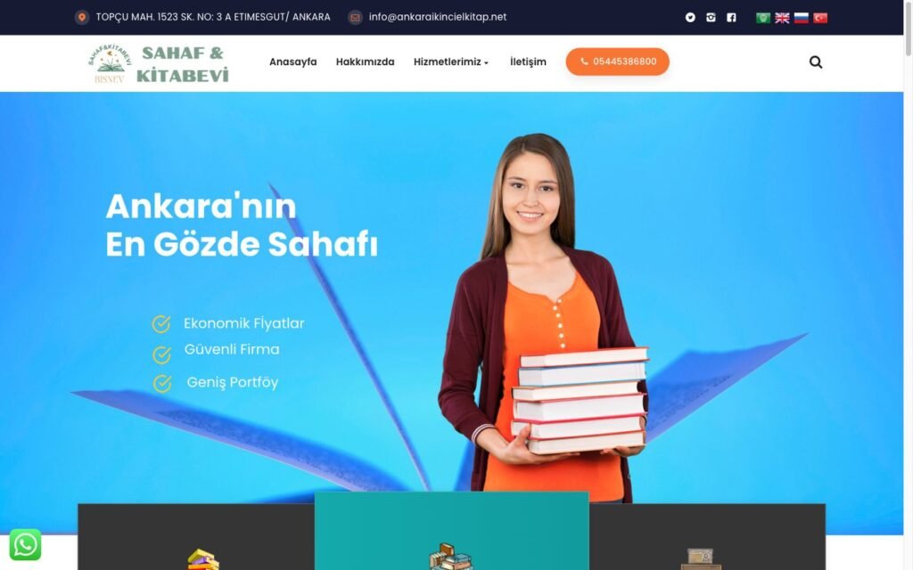 ankaraikincielkitap web sitesi ekran görüntüsü