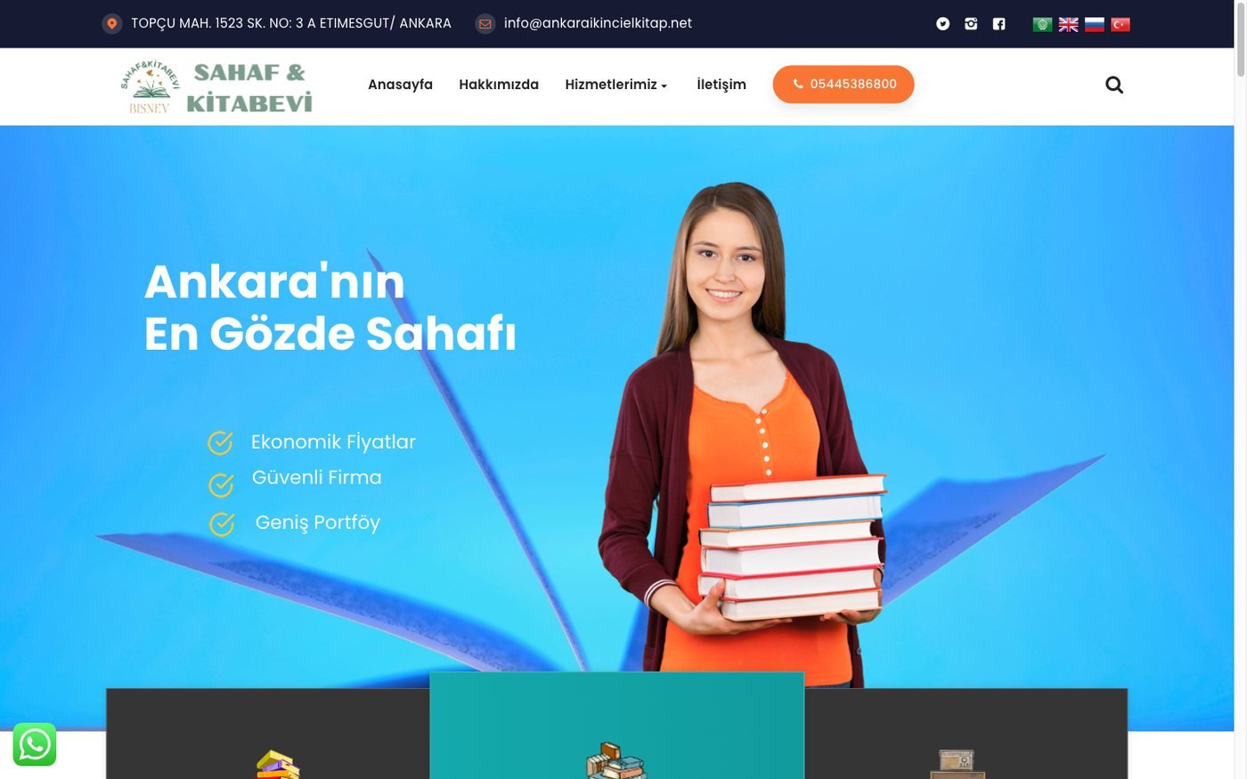 ankaraikincielkitap web sitesi ekran görüntüsü