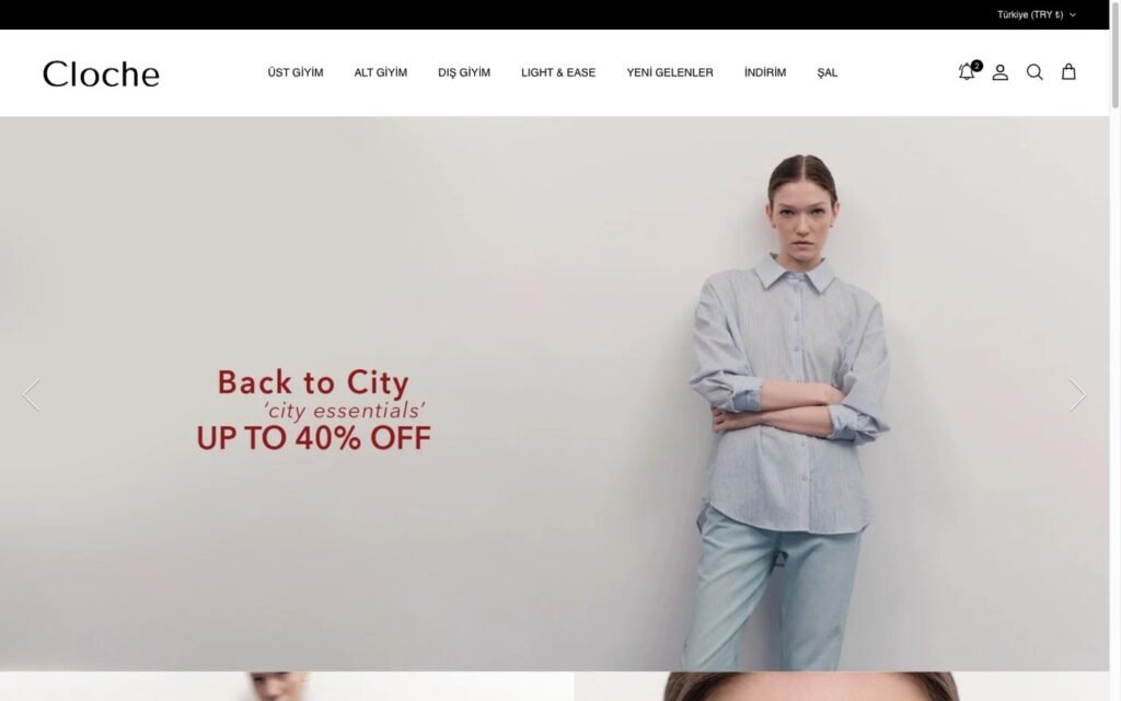 cloche.com web sitesi ekran görüntüsü
