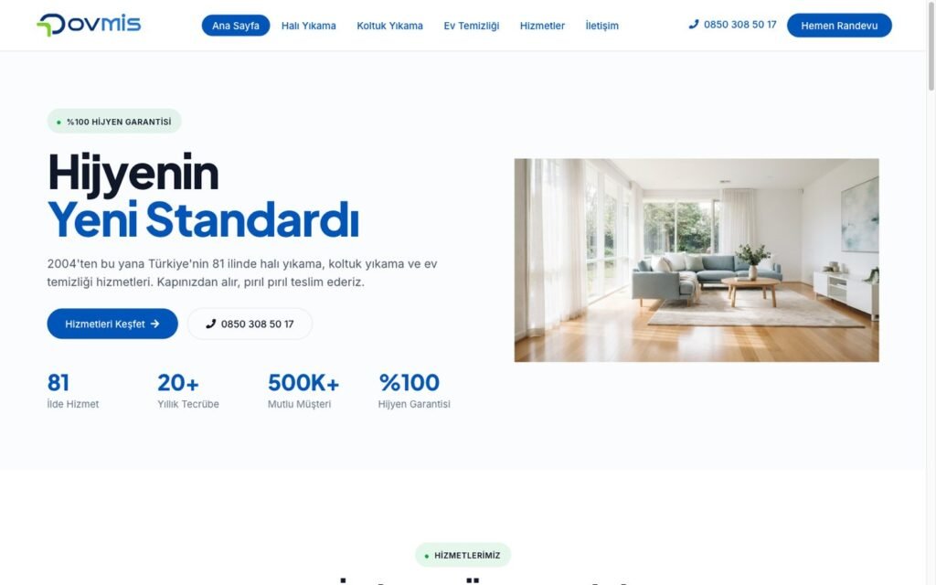 ovmis web sitesi ekran görüntüsü